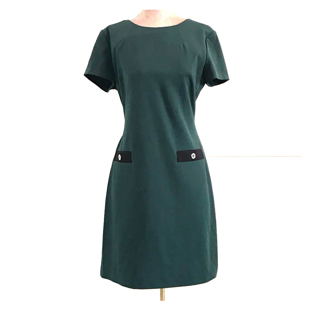 Green sheath dress Tommy Hilfiger Size 12